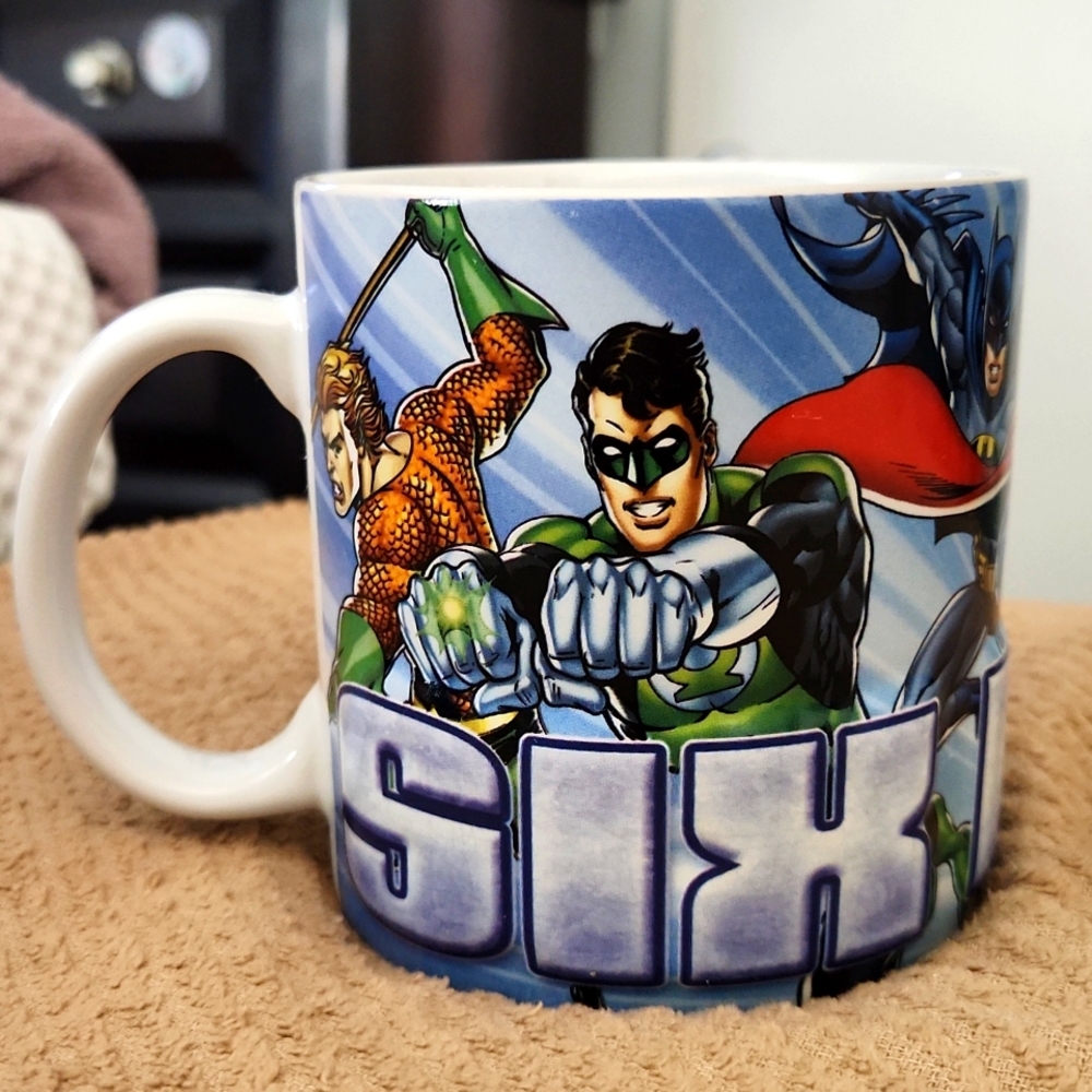 Six Flags DC Justice League Superheroes Coffee Mug